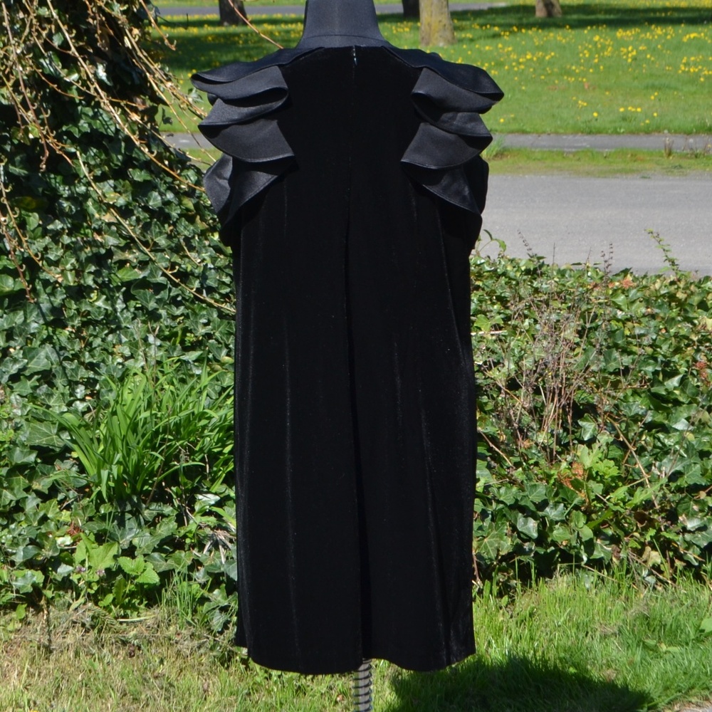 NWT Lane Bryant 22/24, 26/28 Velvet Ruffle Dress - Picture 4 of 6